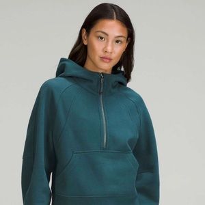 Lululemon Green Jasper Size XL/XXL Scuba Half-Zip